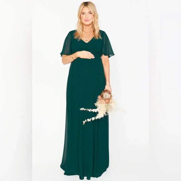 NWT-Show me your MuMu Emily Empire maxi dress - Picture 8 of 12